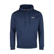 Barbour Blå Bomullsblandning Hoodie med Känguruficka Blue, Herr