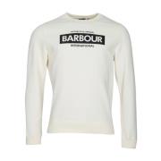 Barbour L?ngärmad topp med tryck och brodyr White, Herr