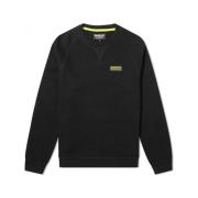 Barbour Essentiell Crew Sweatshirt med Raglanärmar Black, Herr