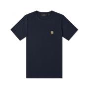 Belstaff Klassisk Rund Hals Kortärmad T-Shirt Blue, Herr