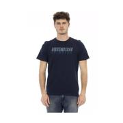 Bikkembergs Army Cotton T-Shirt Blue, Herr