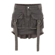 Blumarine Short Skirts Gray, Dam