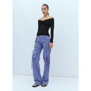 Blumarine Cargo Jeans med Logobrodyr Purple, Dam