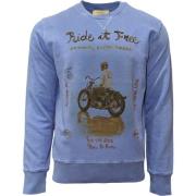 Bob Vintage Blå Crew Neck Sweatshirt Blue, Herr