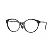 Burberry Stiliga svarta plastglasögon Black, Dam