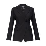 Burberry Sportjacka, Dubbelknäppt Blazer Black, Dam