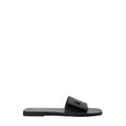 Burberry Sommarstil Hissande Slides Black, Dam