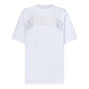 Burberry Vita T-shirts och Polos med Baseball Cap White, Dam
