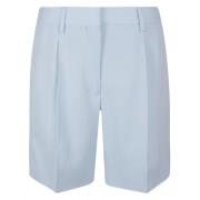 Burberry Lorie:144055 Avslappnade Shorts för Kvinnor Blue, Dam