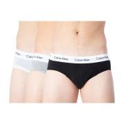 Calvin Klein Mäns 3-pack lågt skurna hipsterbriefs Gray, Herr