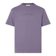 Calvin Klein Herr T-shirt med tryckt logotyp Purple, Herr