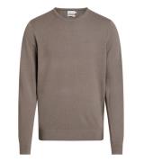 Calvin Klein Merinoull Crew Neck Sweater Beige, Herr