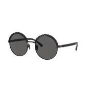 Chanel Tidlös Elegans Solglasögon Black, Unisex