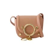 Chloé Läder Crossbody Väska - Kaffe Rosa Pink, Dam