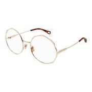 Chloé Metallic Optical Glasses for Women Yellow, Unisex