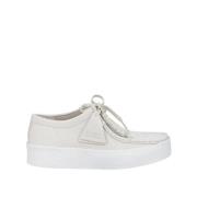 Clarks Laced Shoes White, Herr