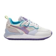 Diadora Platta skor, Lila blå och grön Multicolor, Dam