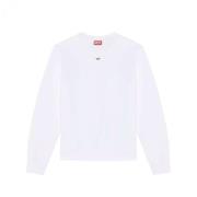 Diesel Bekväm och snygg S-Ginn-D Sweatshirt White, Herr