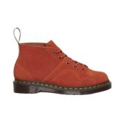 Dr. Martens Church Suede Monkey Boots Rust Tan Brown, Herr