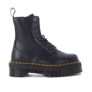 Dr. Martens Jadon Svarta Läder Ankelboots med Maxi Grip Sula Black, Da...