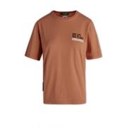 Dsquared2 Stiliga Dam T-Shirts Kollektion Brown, Dam