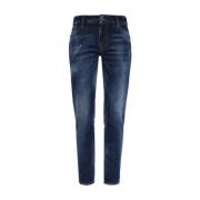 Dsquared2 Medium Waist Twiggy Jeans Blue, Dam