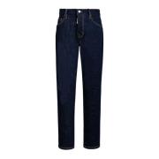 Dsquared2 Mörk Rinse Wash Skater Jeans Blue, Herr