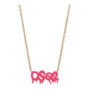 Dsquared2 Halsband med logotyp Pink, Dam