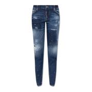Dsquared2 ‘Mediumhög Midja Skinny’ jeans Blue, Dam