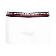 Dsquared2 Boxershorts med signaturmidja White, Dam