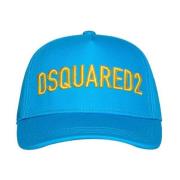 Dsquared2 Turkos keps med logobrodyr Blue, Unisex