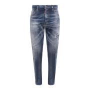 Dsquared2 Blå Jeans med Förstörd Effekt, Tillverkade i Italien Blue, H...