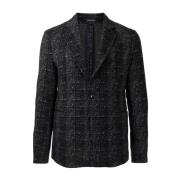 Emporio Armani Rutig Blazer Blue, Herr