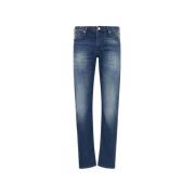 Emporio Armani Organisk Stretch Denim 5 Fickor Blue, Herr