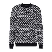 Emporio Armani Stiliga Sweaters Kollektion Black, Herr