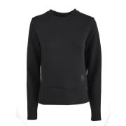 Emporio Armani Blått Double Jersey Sweatshirt med Axel Dragkedja Blue,...