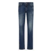 Emporio Armani Faded Wash Slim-Fit Jeans Blue, Herr