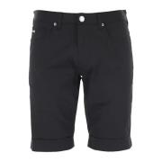 Emporio Armani Svarta bomullsshorts med 5 fickor Black, Herr