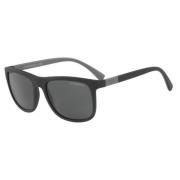 Emporio Armani Ea4079 Sungles - Matte Black Black, Herr