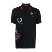 Fred Perry Bomullspåle Skjorta Black, Herr