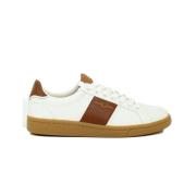 Fred Perry Läder Debossed Branding Sneakers White, Herr