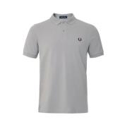 Fred Perry Slim Fit Plain Polo i Limestone Gray, Herr