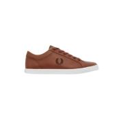 Fred Perry Baseline Läder Tennisskor Brown, Herr