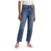 Gant Vintage Raka Ben Ekologiska Bomullsjeans Blue, Dam