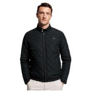 Gant Quiltad Jacka med Vattenavvisande Yta Black, Herr