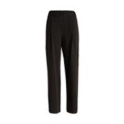 Giorgio Armani Leather Trousers Black, Dam