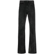 Givenchy Distressed Jeans med raka ben Black, Herr