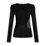 Givenchy Top med spetsinsats Black, Dam