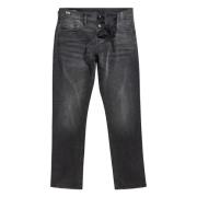 G-star Svarta Straight Fit Jeans med Stretch Gray, Herr