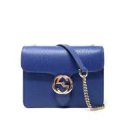 Gucci Cross Body Väska Blue, Dam